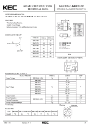 Datasheet KRC836U manufacturer KEC